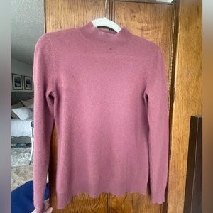 Lord & Taylor 100% Cashmere Mock Neck Sweater